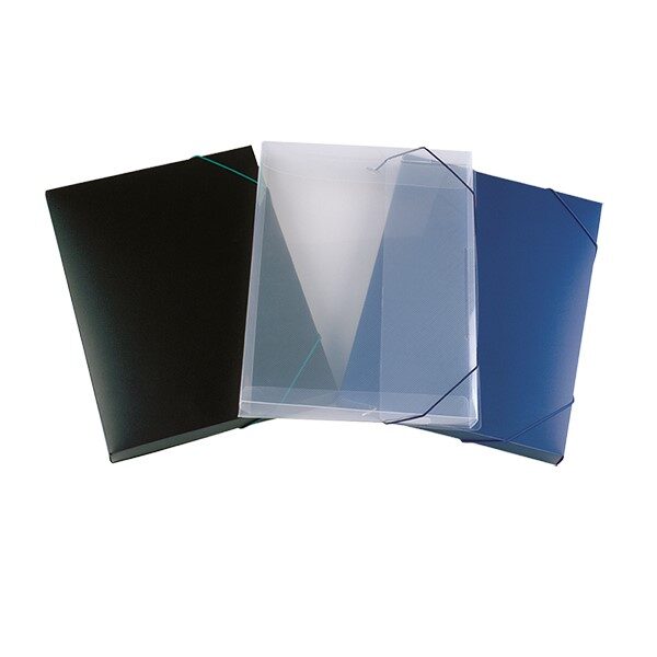 CODE 1464 PLASTIC DOCUMENTS FOLDER WITH RUBBER BAND