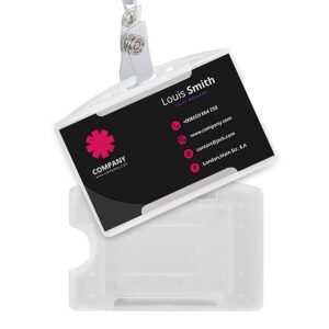 CODE 1511 HORIZONTAL BADGE HOLDER FOR LANYARD
