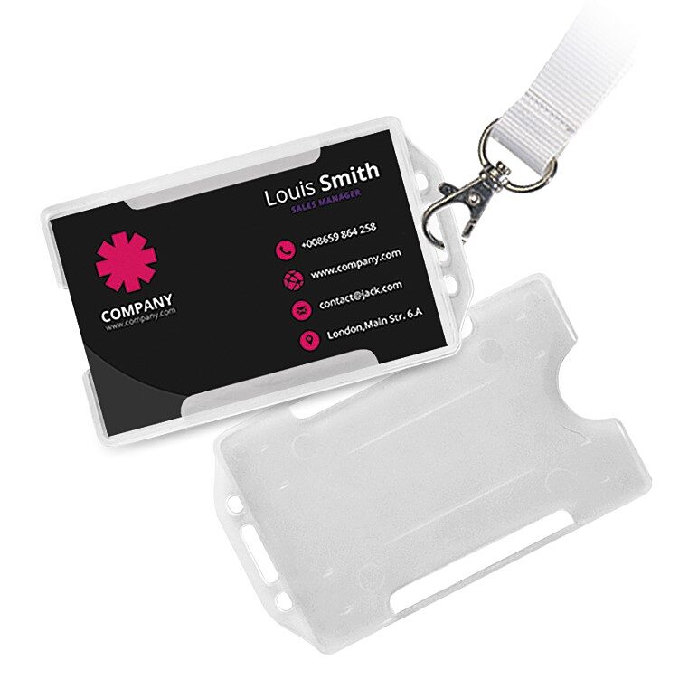 CODE 1513 VERTICAL BADGE HOLDER FOR LANYARD