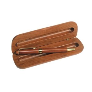 CODE 1760 WOODEN PEN WITH CASE CODE 1760 WOODEN PEN WITH CASE