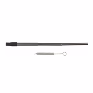 CODE 2148 Stainless steel straw  Reusable, expandable stainless steel straw with cleaning brush.