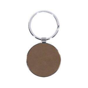 CODE 817 ROUND METALLIC KEY CHAIN WITH LEATHER CODE 817 ROUND METALLIC KEY CHAIN WITH LEATHER