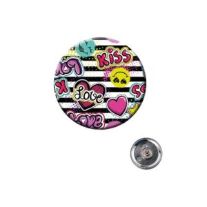 CODE 8910 BUTTON BADGE WITH CLASSIC CLOTHING MAGNET 5.9 cm