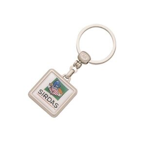 CODE 995 SQUARE METALLIC KEY CHAIN