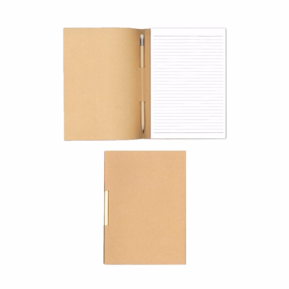 CODE 1480 BLOCK WITH PENCIL Kraft cover (ecological), 300gr.