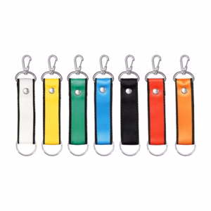 CODE 808 TEXTILE KEY CHAIN WITH DOUBLE RING